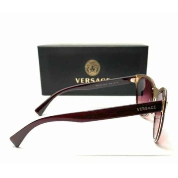 Versace Women\'s Burgundy Pink Gradient Sunglasses!